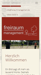 Mobile Screenshot of freiraummanagement.de